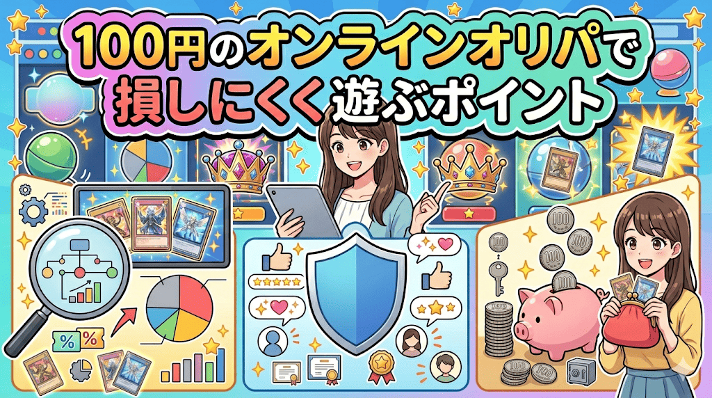 100円のオンラインオリパで損しにくく遊ぶポイント