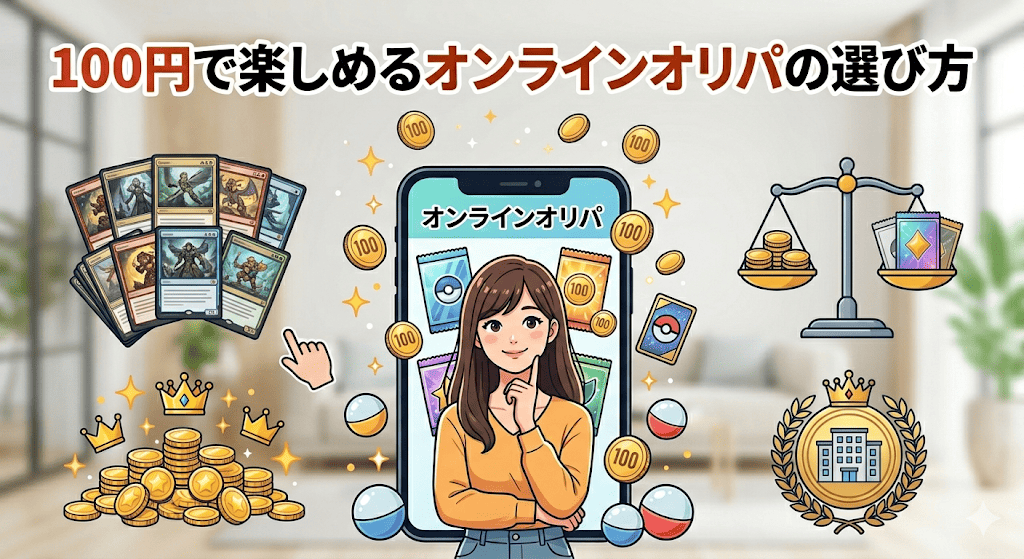 100円で楽しめるオンラインオリパの選び方