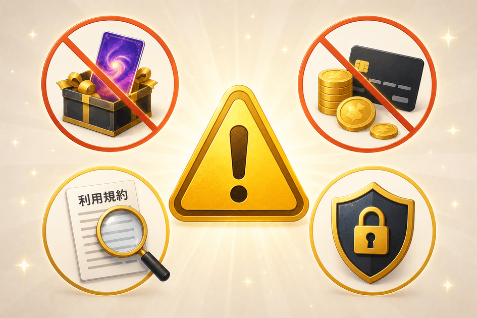 無料オンラインオリパを利用する際の注意点