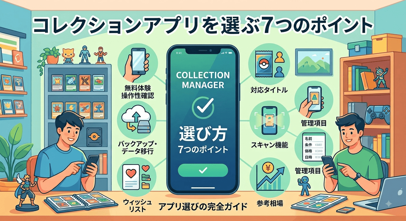 コレクションアプリを選ぶ7つのポイント