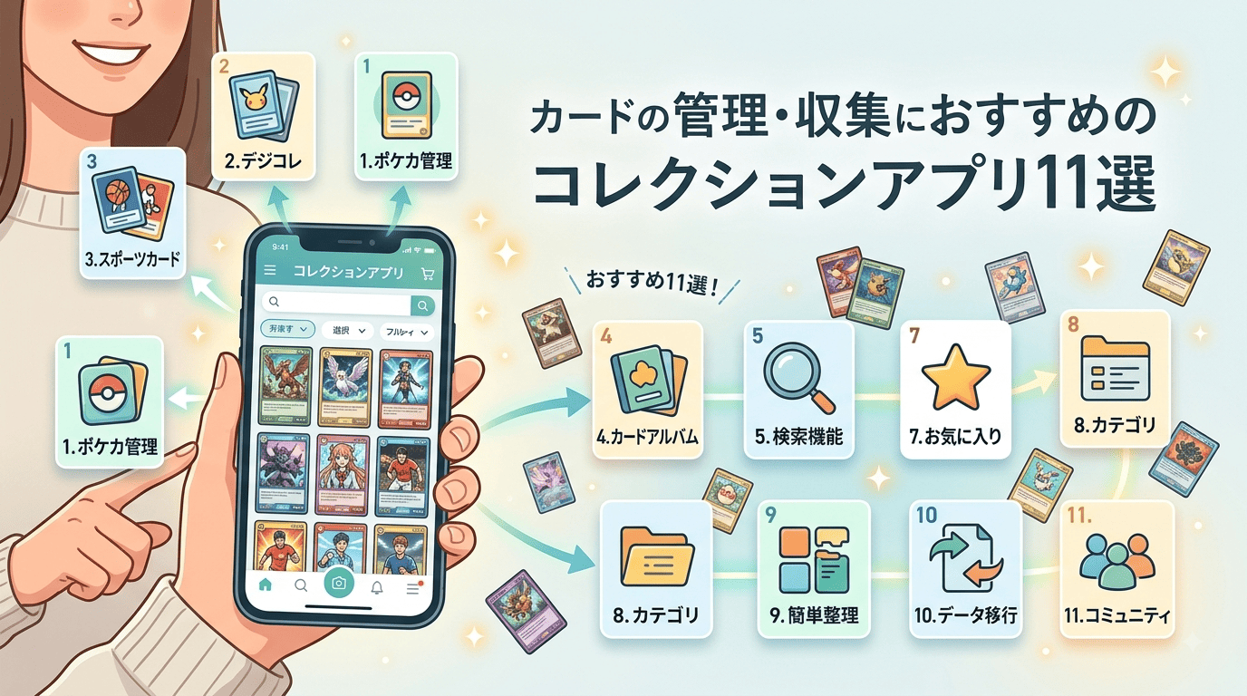 カードの管理・収集におすすめのコレクションアプリ11選
